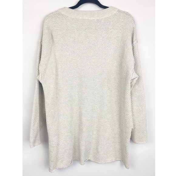 Free People Beach Hailee Sweater Top and Pant Set, Ivory Heather Grey - Size XS - Picture 6 of 16